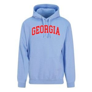 Georgia Throwback Design Classic Unisex Surf Hoodie