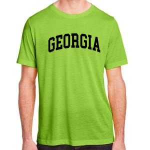 Georgia Throwback Design Classic Adult ChromaSoft Performance T-Shirt