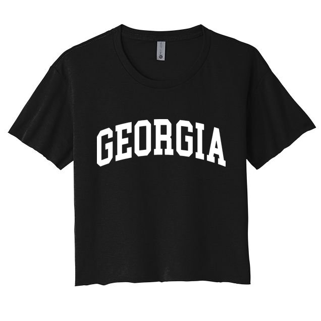 Georgia Throwback Design Classic Crop Top