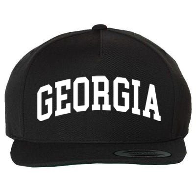 Georgia Throwback Design Classic Wool Snapback Cap