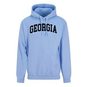 Georgia Throwback Design Classic Unisex Surf Hoodie