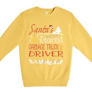 Garbage Truck Driver Xmas Job Cute Christmas Meaningful Gift Premium Crewneck Sweatshirt