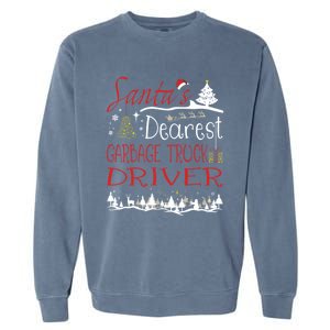 Garbage Truck Driver Xmas Job Cute Christmas Meaningful Gift Garment-Dyed Sweatshirt