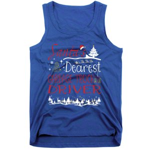 Garbage Truck Driver Xmas Job Cute Christmas Meaningful Gift Tank Top