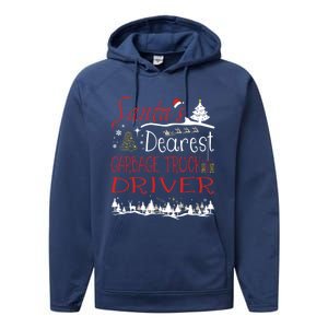 Garbage Truck Driver Xmas Job Cute Christmas Meaningful Gift Performance Fleece Hoodie