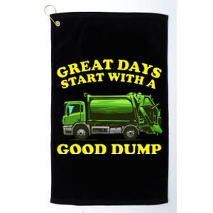 Garbage Truck Design Platinum Collection Golf Towel