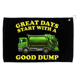 Garbage Truck Design Grommeted Golf Towel