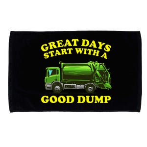 Garbage Truck Design Microfiber Hand Towel