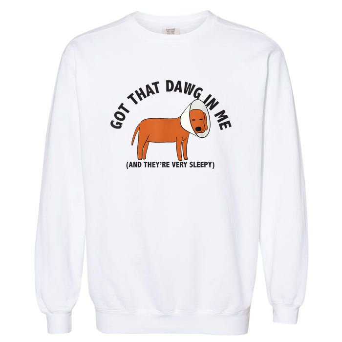 Got That Dawg In Me And Theyre Very Sleepy Garment-Dyed Sweatshirt