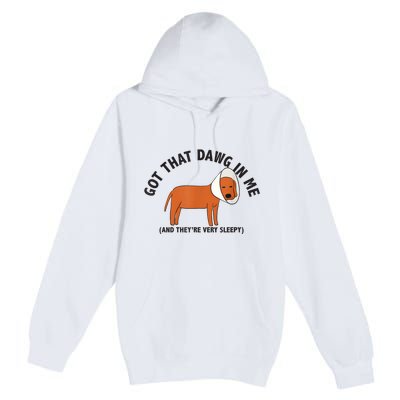 Got That Dawg In Me And Theyre Very Sleepy Premium Pullover Hoodie