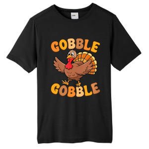 Gobble Turkey Day Thanksgiving Family Turkey Trot 2024 Tall Fusion ChromaSoft Performance T-Shirt