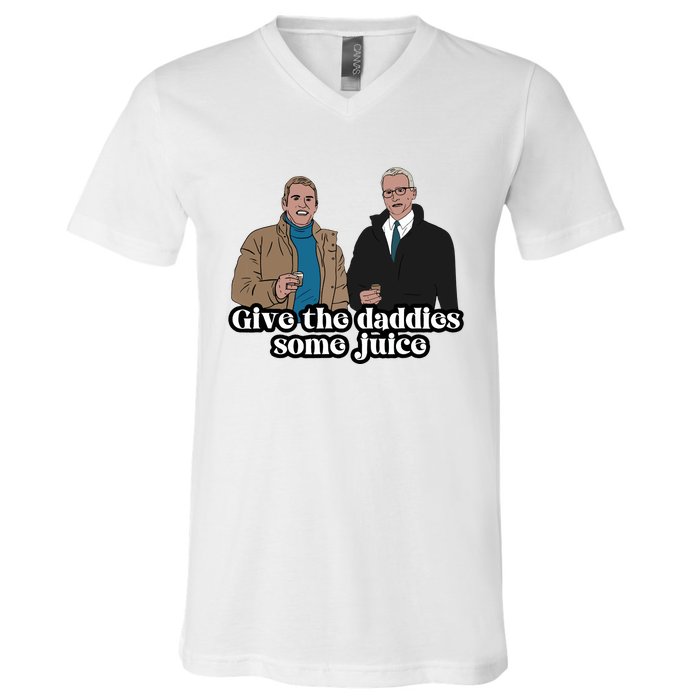 Give The Daddies Some Juice Funny For ManS And WomanS V-Neck T-Shirt