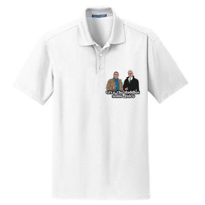 Give The Daddies Some Juice Funny For ManS And WomanS Dry Zone Grid Polo