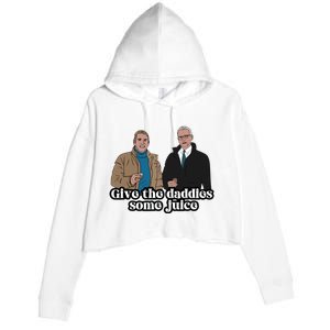 Give The Daddies Some Juice Funny For ManS And WomanS Crop Fleece Hoodie