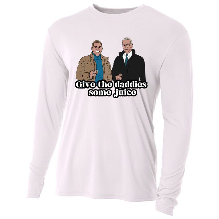 Give The Daddies Some Juice Funny For ManS And WomanS Cooling Performance Long Sleeve Crew