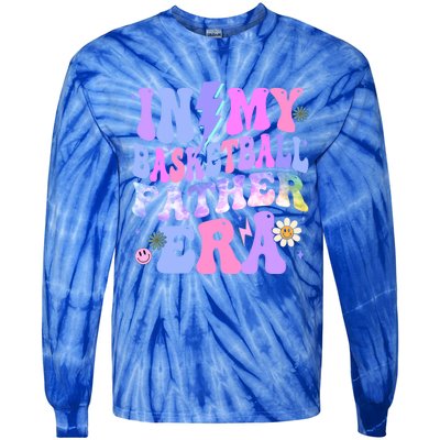 Groovy Tie Dye In My Basketball Father Era Gift Tie-Dye Long Sleeve Shirt