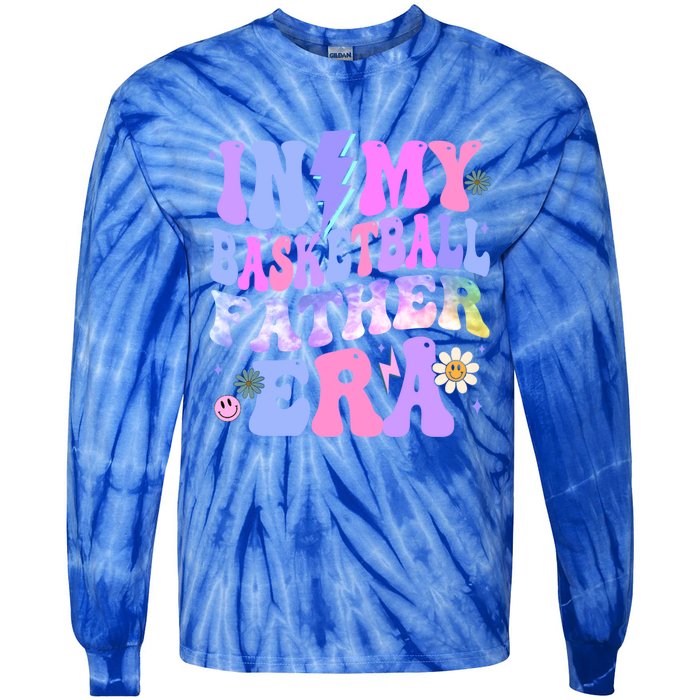 Groovy Tie Dye In My Basketball Father Era Gift Tie-Dye Long Sleeve Shirt