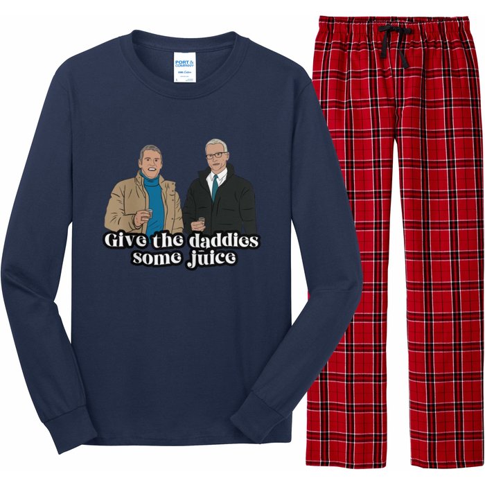 Give The Daddies Some Juice Funny Long Sleeve Pajama Set