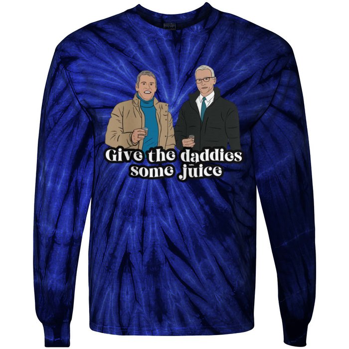 Give The Daddies Some Juice Funny Tie-Dye Long Sleeve Shirt