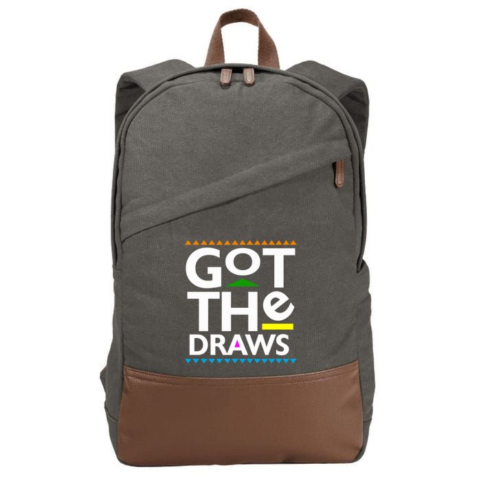 Got The Draws Cotton Canvas Backpack