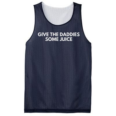 Give The Daddies Some Juice Funny Mesh Reversible Basketball Jersey Tank