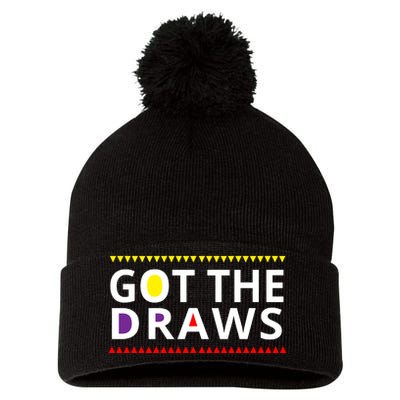 Got The Draws 90s Pom Pom 12in Knit Beanie