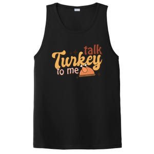 Groovy Thanksgiving Day Family Matching Talk Turkey To Me Gift PosiCharge Competitor Tank