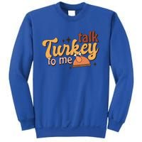 Groovy Thanksgiving Day Family Matching Talk Turkey To Me Gift Sweatshirt