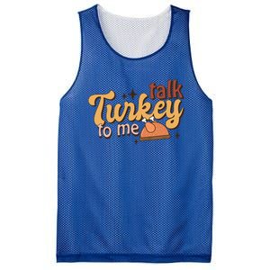 Groovy Thanksgiving Day Family Matching Talk Turkey To Me Gift Mesh Reversible Basketball Jersey Tank