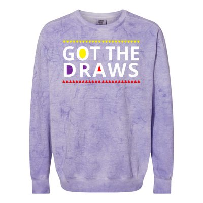 Got The Draws 90s Vintage Distress Colorblast Crewneck Sweatshirt