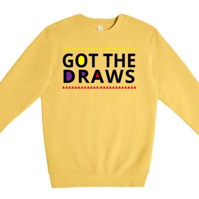 Got The Draws 90s Vintage Distress Premium Crewneck Sweatshirt