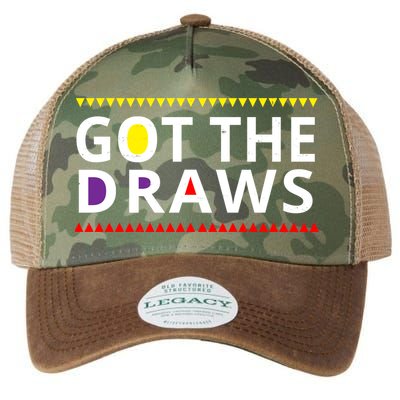 Got The Draws 90s Vintage Distress Legacy Tie Dye Trucker Hat