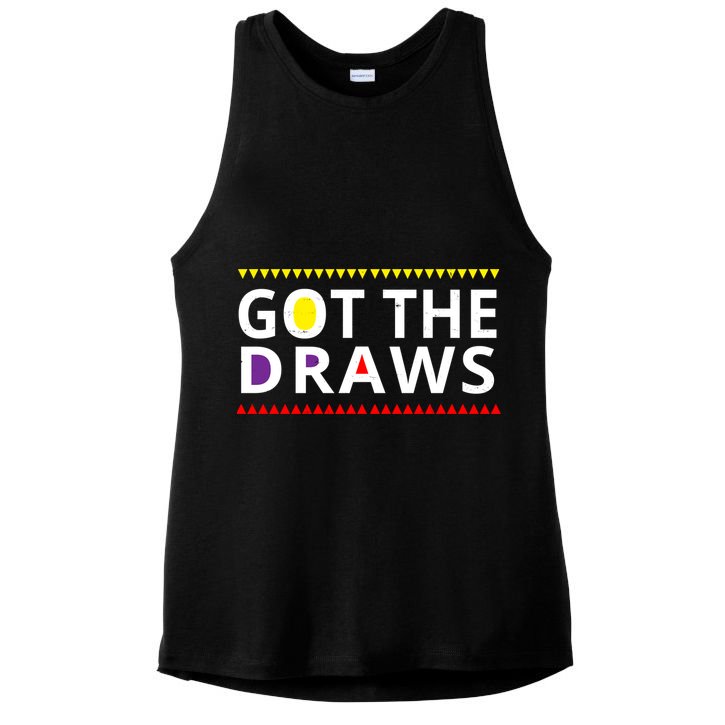 Got The Draws 90s Vintage Distress Ladies PosiCharge Tri-Blend Wicking Tank