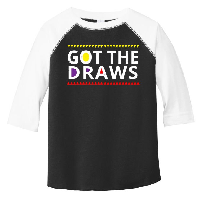 Got The Draws 90s Vintage Distress Toddler Fine Jersey T-Shirt