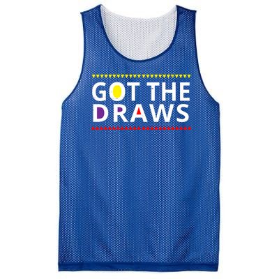 Got The Draws 90s Vintage Distress Mesh Reversible Basketball Jersey Tank