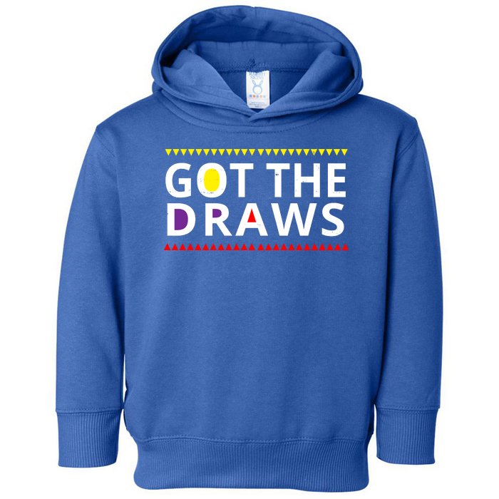 Got The Draws 90s Vintage Distress Toddler Hoodie