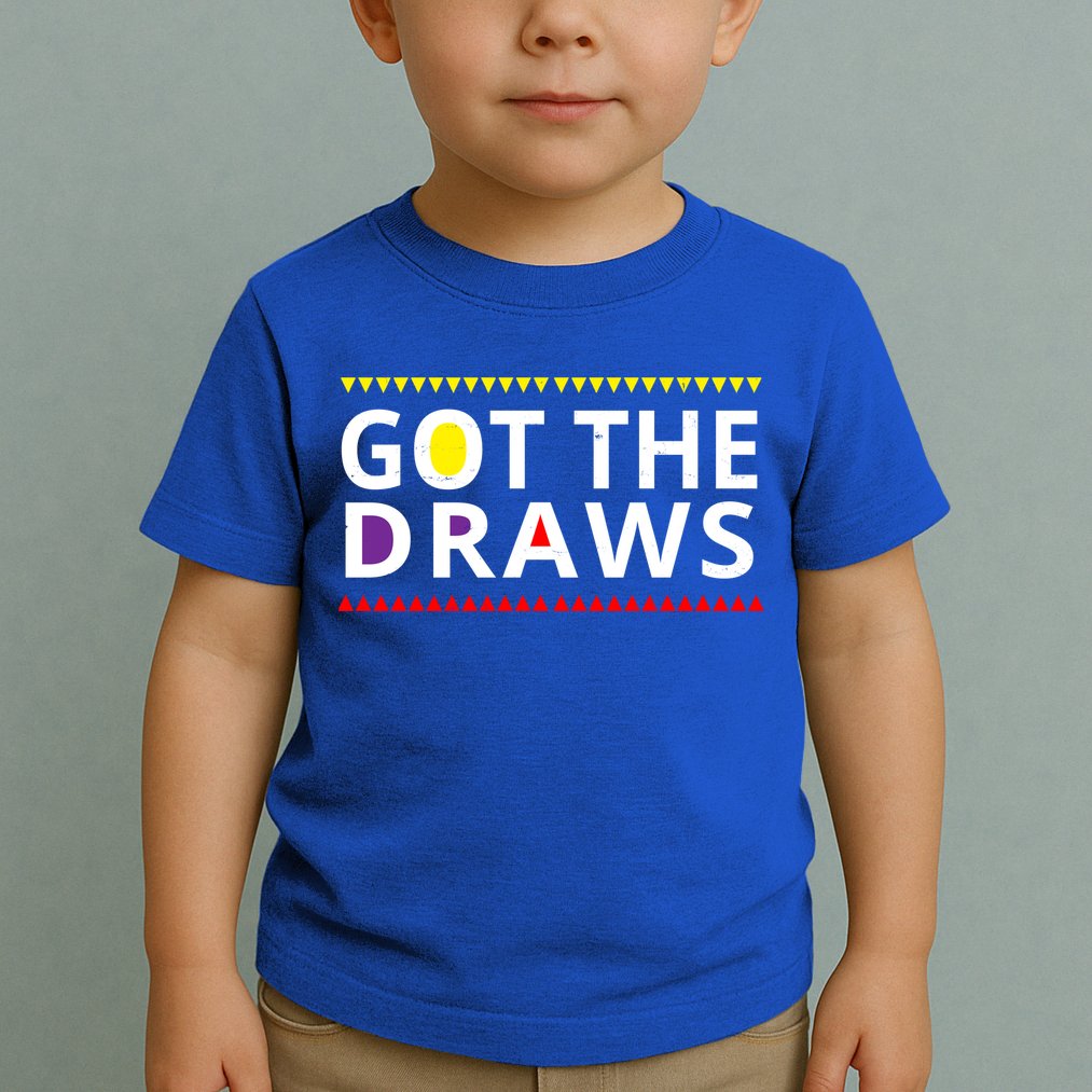 Got The Draws 90s Vintage Distress Toddler T-Shirt