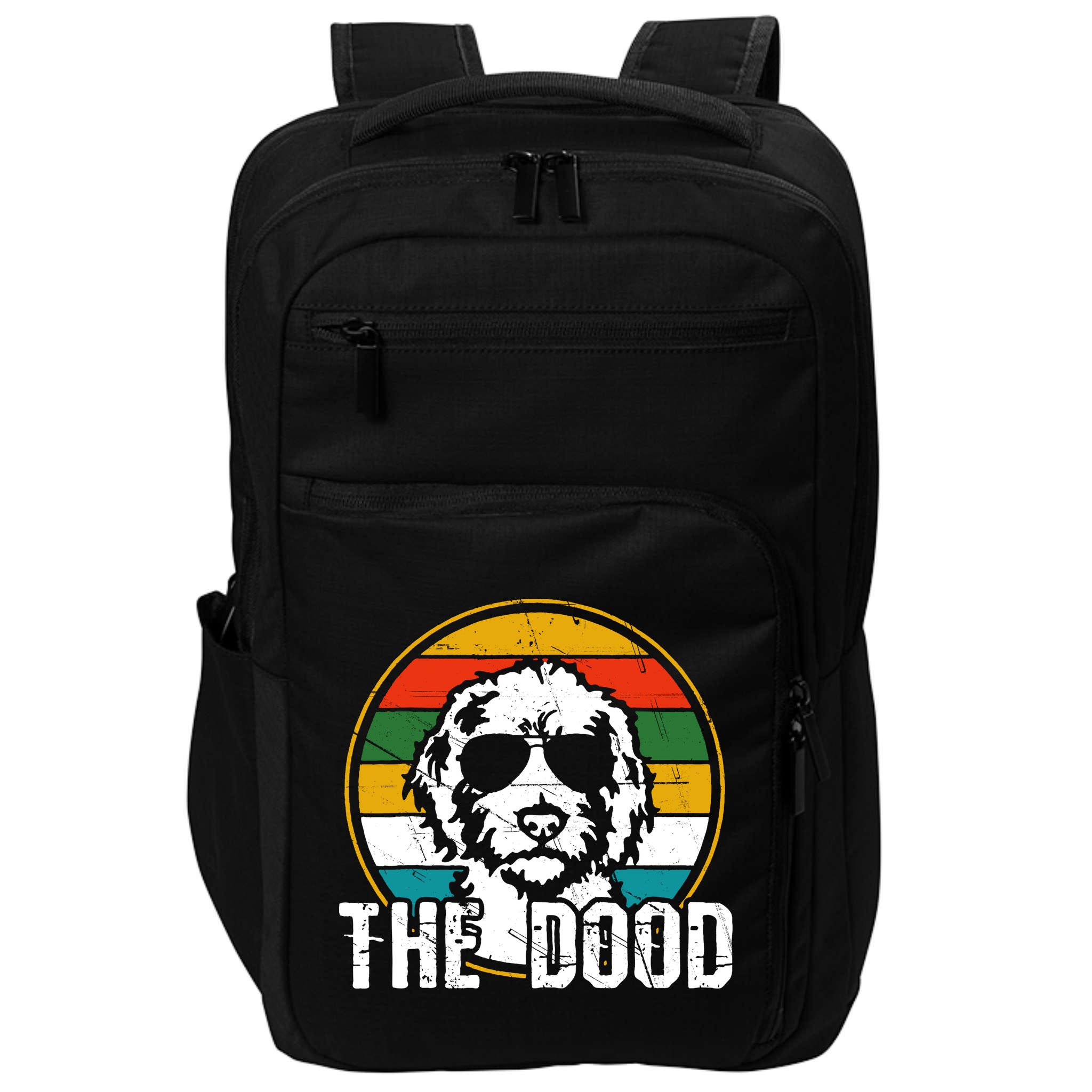 Goldendoodle The Dood Vintage Retro Dog Impact Tech Backpack