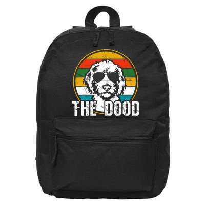 Goldendoodle The Dood Vintage Retro Dog 16 in Basic Backpack