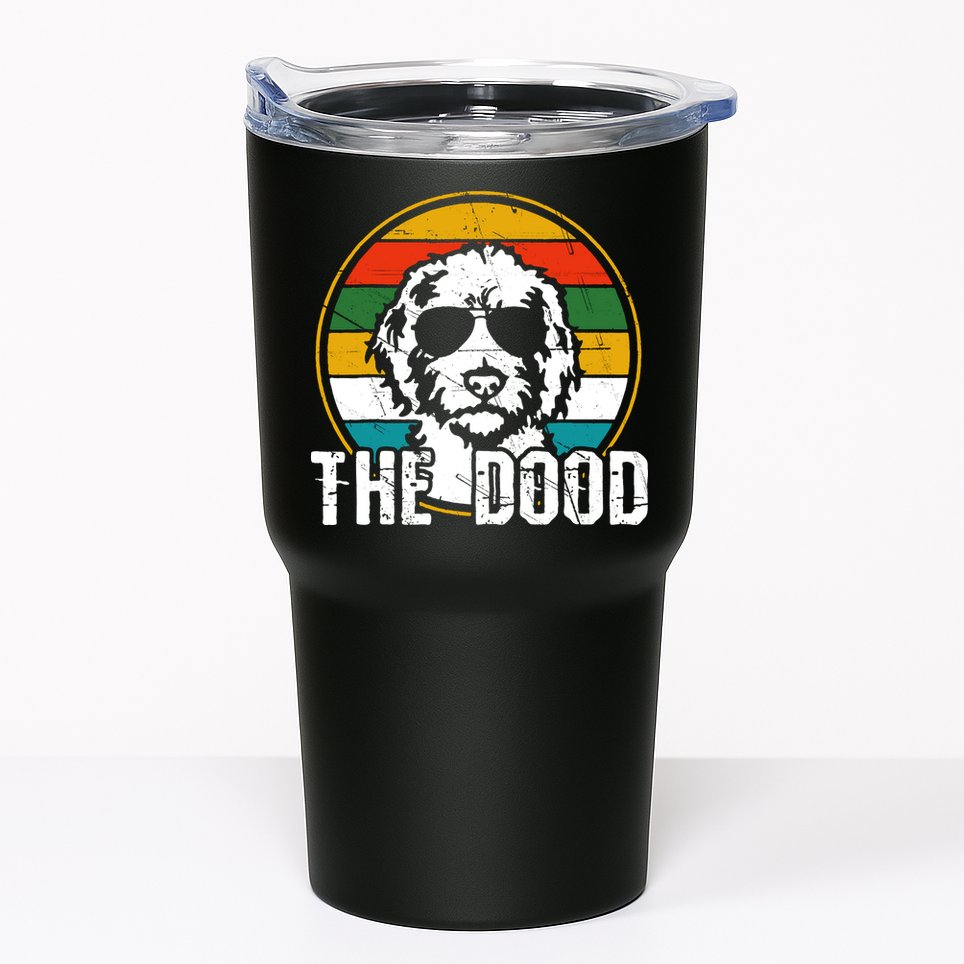 Goldendoodle The Dood Vintage Retro Dog Tumbler