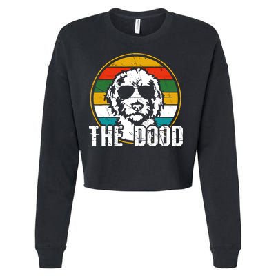 Goldendoodle The Dood Vintage Retro Dog Cropped Pullover Crew