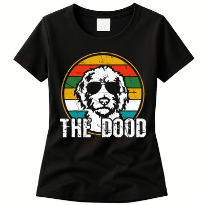 Goldendoodle The Dood Vintage Retro Dog Womens T-Shirt