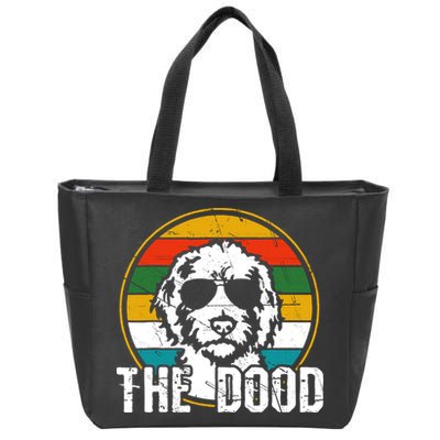 Goldendoodle The Dood Vintage Retro Dog Zip Tote Bag