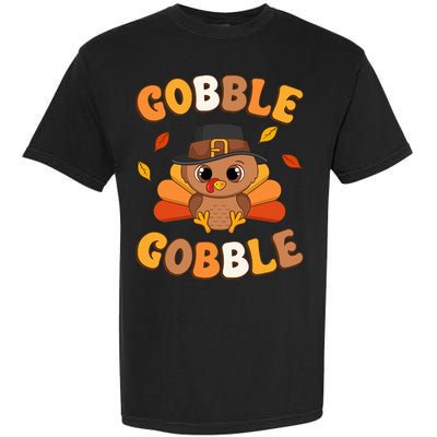 Gobble Turkey Day Happy Thanksgiving Garment-Dyed Heavyweight T-Shirt