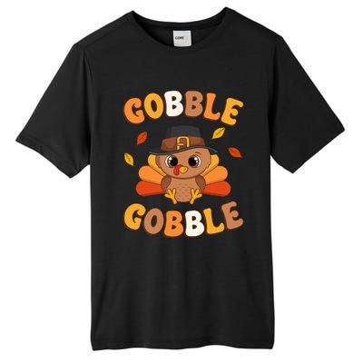 Gobble Turkey Day Happy Thanksgiving Tall Fusion ChromaSoft Performance T-Shirt