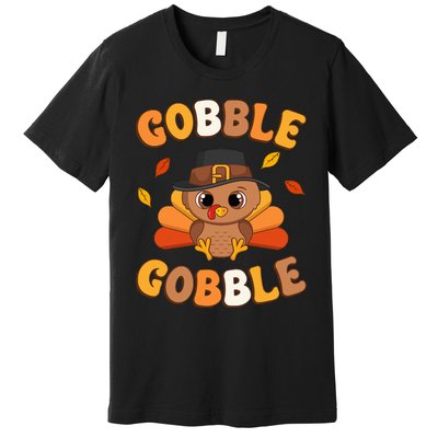 Gobble Turkey Day Happy Thanksgiving Premium T-Shirt