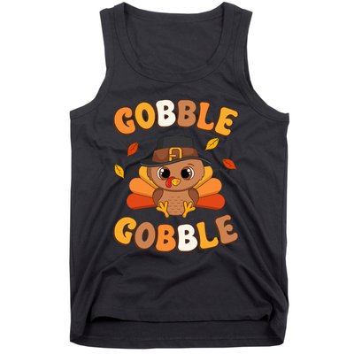 Gobble Turkey Day Happy Thanksgiving Tank Top