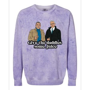 Give The Daddies Some Juice Colorblast Crewneck Sweatshirt