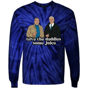 Give The Daddies Some Juice Tie-Dye Long Sleeve Shirt