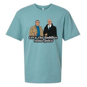 Give The Daddies Some Juice Sueded Cloud Jersey T-Shirt